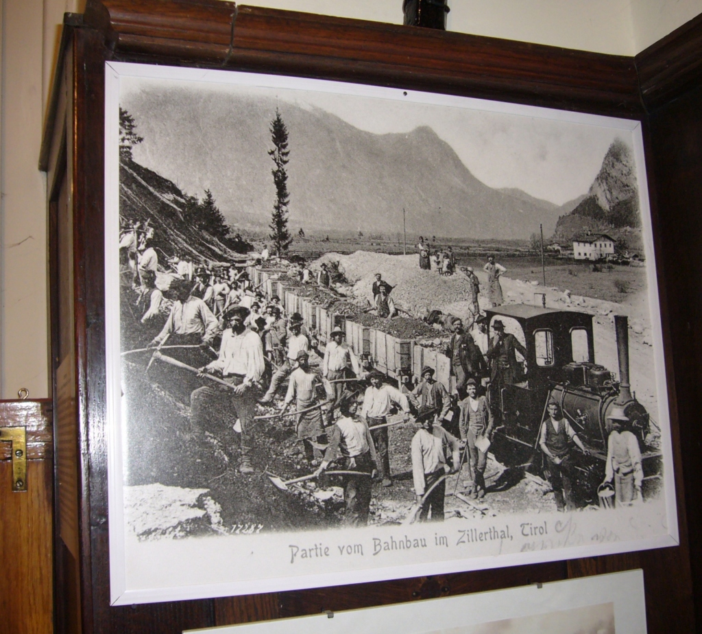 Bahnbau im Zillertal